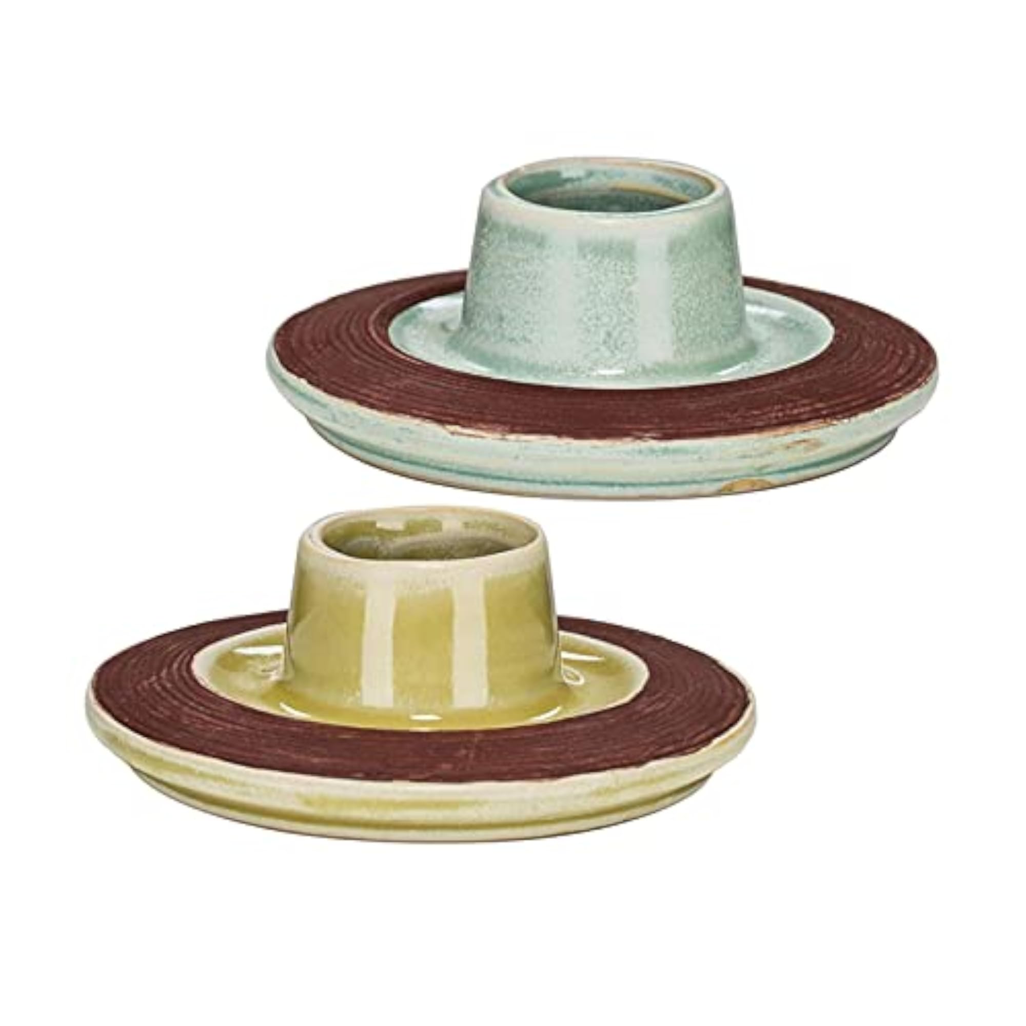 Match Holder Storage Jar Decorative Ceramic Tabletop 2pcs